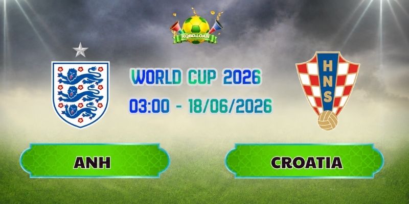 Soi Kèo Anh Vs Croatia 03h00 Ngày 18/06