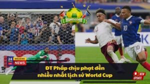 ĐT Pháp chịu phạt đền nhiều nhất lịch sử World Cup